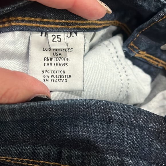 Vintage 90’s-Y2K Hudson Jeans size 25 Beth Baby Boot - Picture 4 of 5